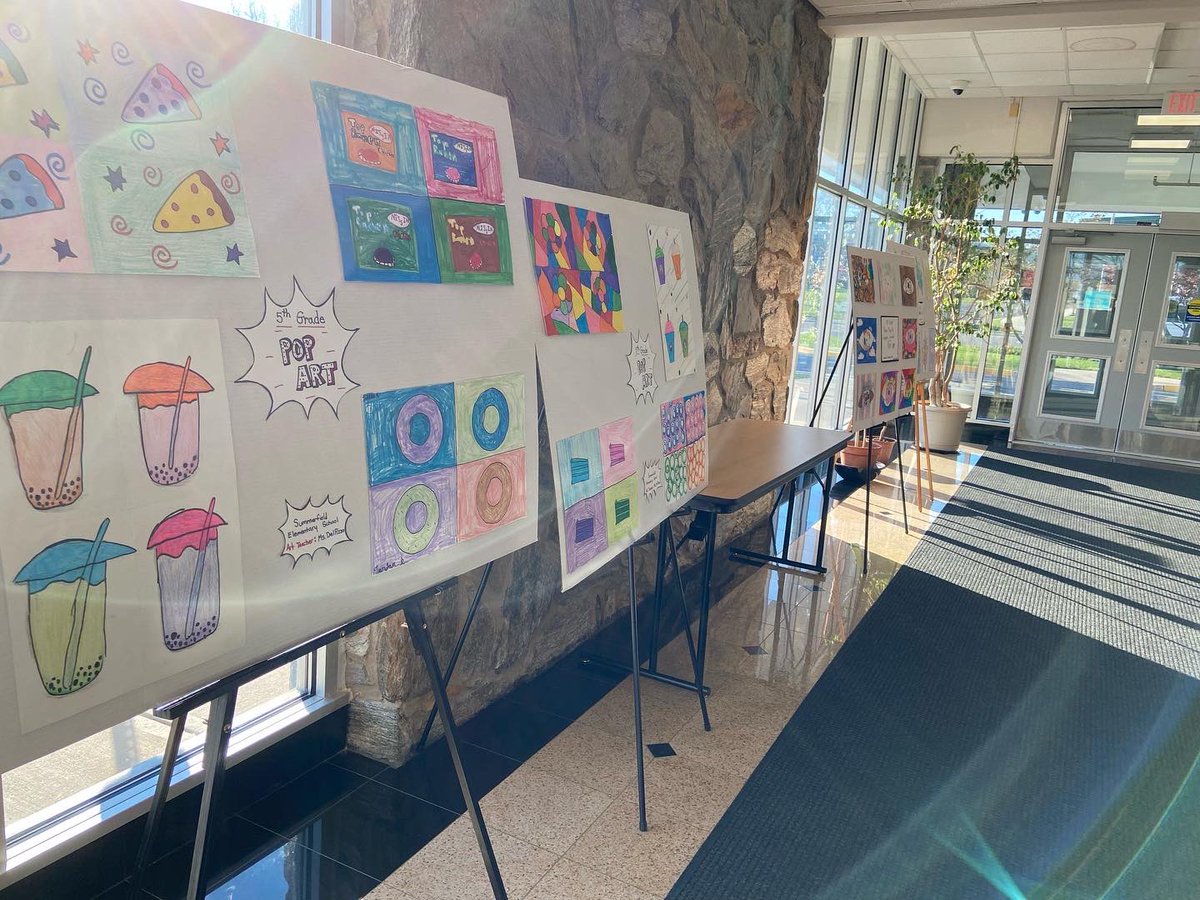 Summerfield artists worked hard! Their work is on display at the Neptune BOE.