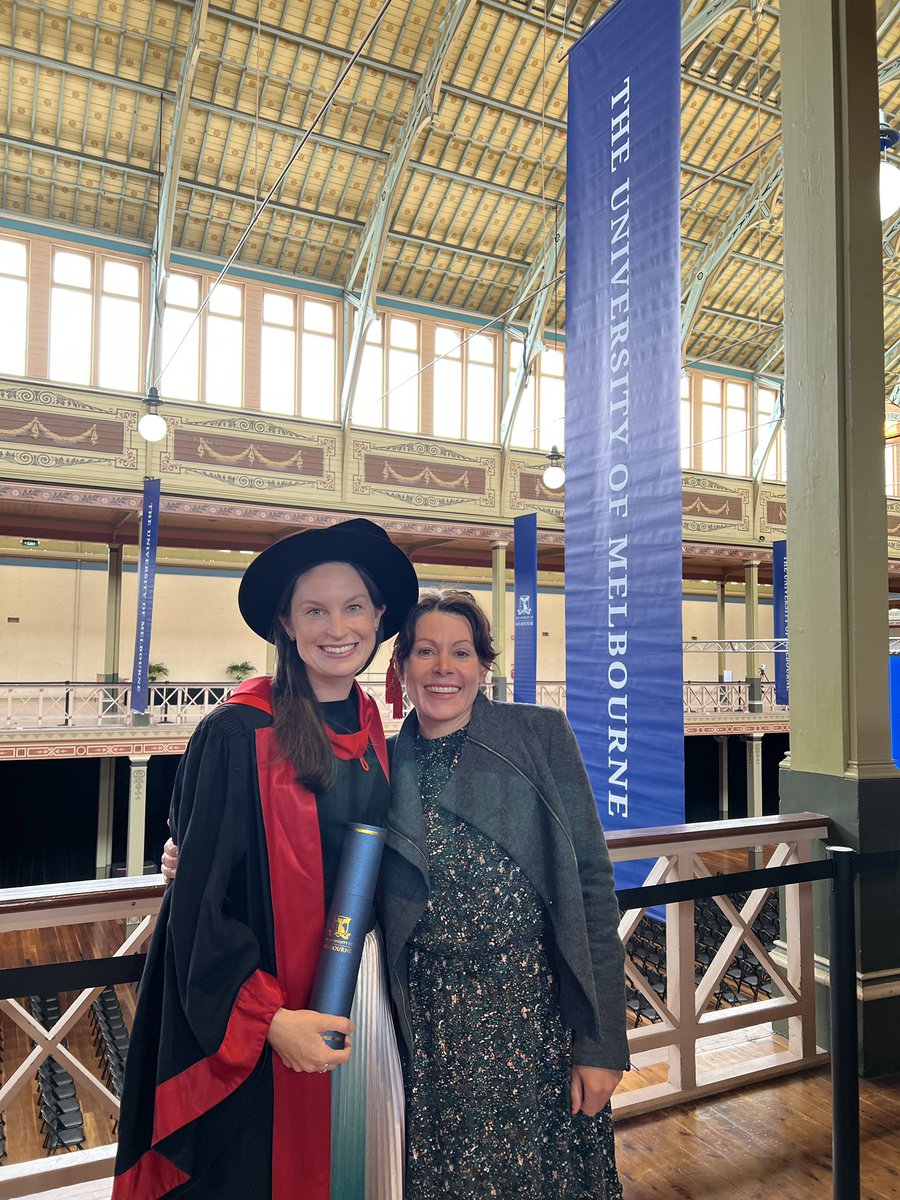So excited to celebrate my PhD graduation with <a href="/UniMelbMDHS/">UniMelb MDHS</a> yesterday! A few years coming but better late than never! Huge thanks to <a href="/AngeMorg/">Angela Morgan</a> and <a href="/ingridscheffer/">Prof Ingrid Scheffer</a> for their mentorship and supervision and to the amazing ‘gaggle’ of speechies at <a href="/MCRI_SpeechLang/">MCRI - Translational Centre for Speech Disorders</a> ❤️