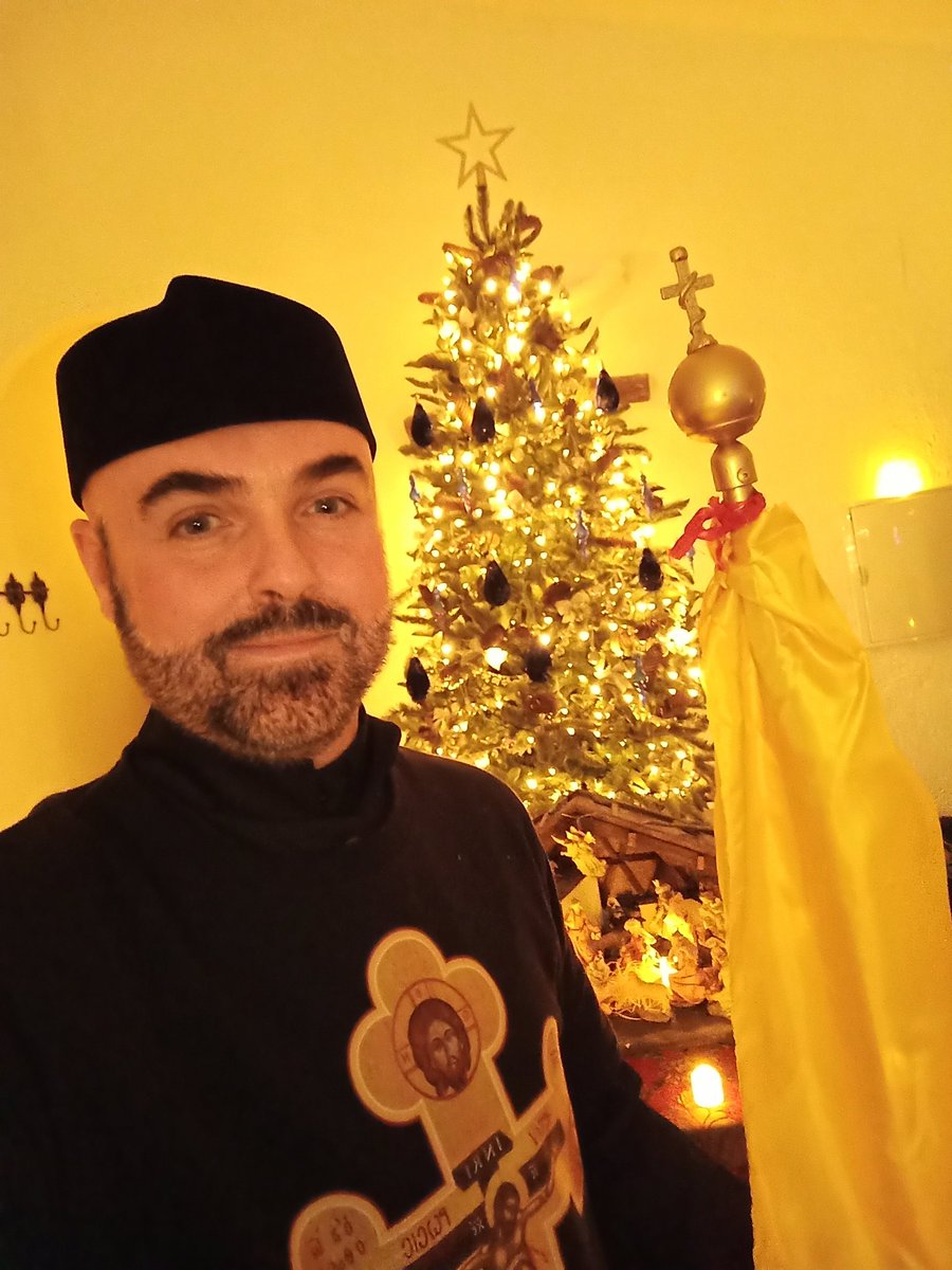 DesertPatriarch's tweet photo. As we prepare for Christmas Day January 7, the Andalusian Reformed Orthodox Church is looking festive. #Andalucia #Christmas #Bethlehem https://t.co/rTdJRlfpw8