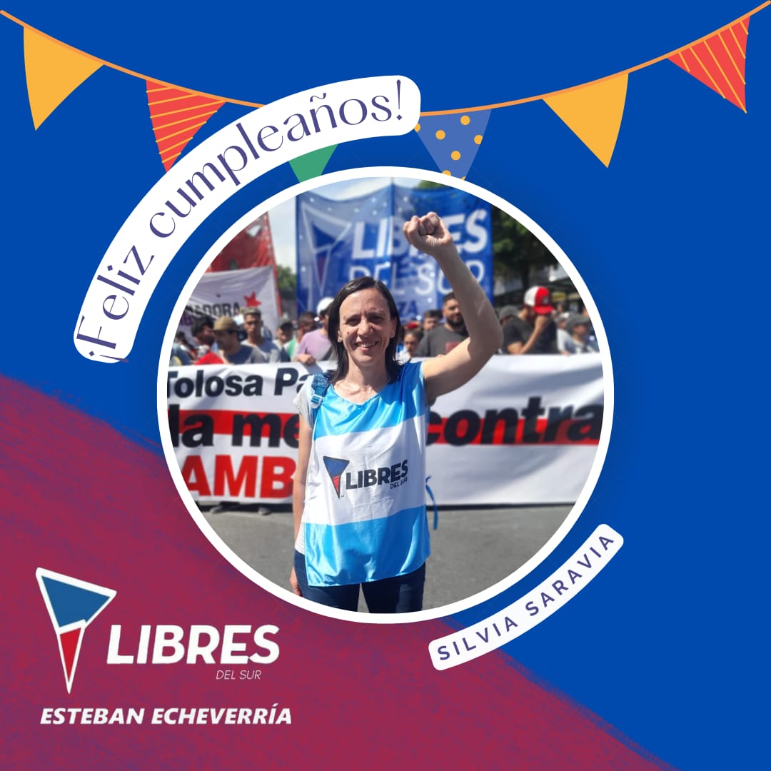 edu_eecheverria's tweet photo. Desde  
@educacion_echeverria  le deseamos
Un muy  ¡¡Feliz cumpleaños!!🥳 a nuestra Cordinadora Nacional Territorial @silvia_saravia de Libres Del Sur 

@joha85g
Referente de Libres del Sur 
#estebanecheverría https://t.co/Tuv5Xz5Czp