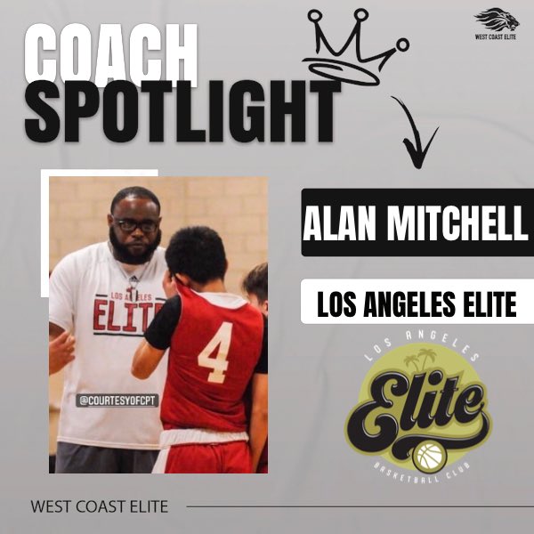 #CoachSpotlight

Alan Mitchell brings a lot to the table as a coach. Passionate, thorough teacher, accountability, charisma, relationships, and more have made him one of SoCal’s best over the years. He is a huge asset as a coach to the Los Angeles Elite family

🏀🔥