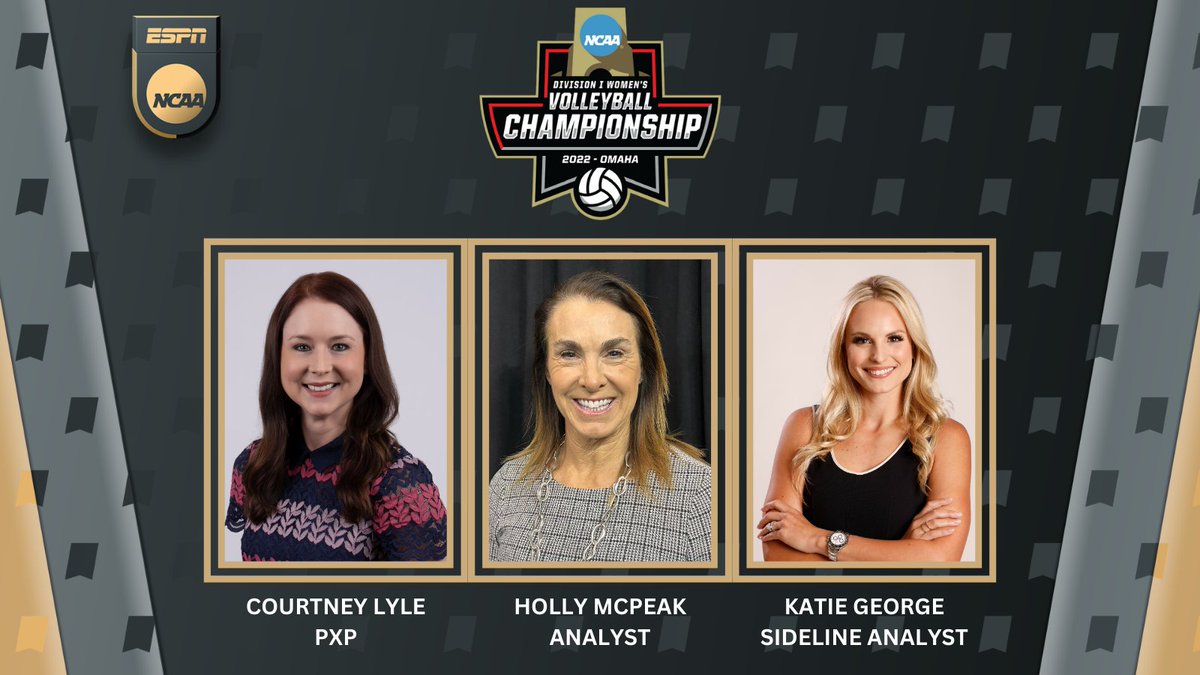 ESPNPR's tweet photo. ESPN's @NCAAVolleyball Championship coverage features its first-ever all-female commentator team on all 3 matches https://t.co/faoyOSUydE