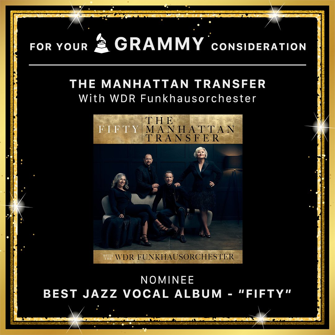 #GRAMMY voting is open now! We’re honored to be nominated in the BEST JAZZ VOCAL ALBUM category for our new album FIFTY. ✨ #roadtoGRAMMYs #GRAMMYs #recordingacademy #vote4grammys @recordingacad