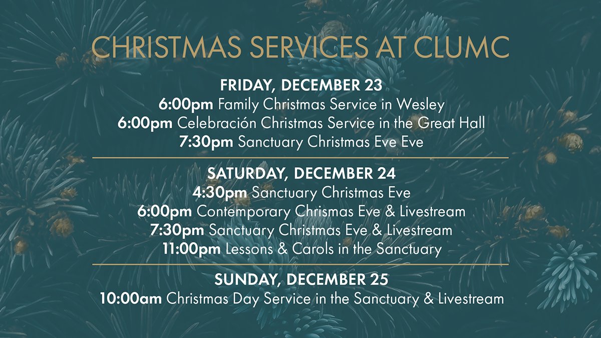 clearlakeumc's tweet photo. We hope you will join us for one of our upcoming Christmas services at CLUMC as we anticipate and celebrate the birth of Jesus! https://t.co/BMOZKqqlkN