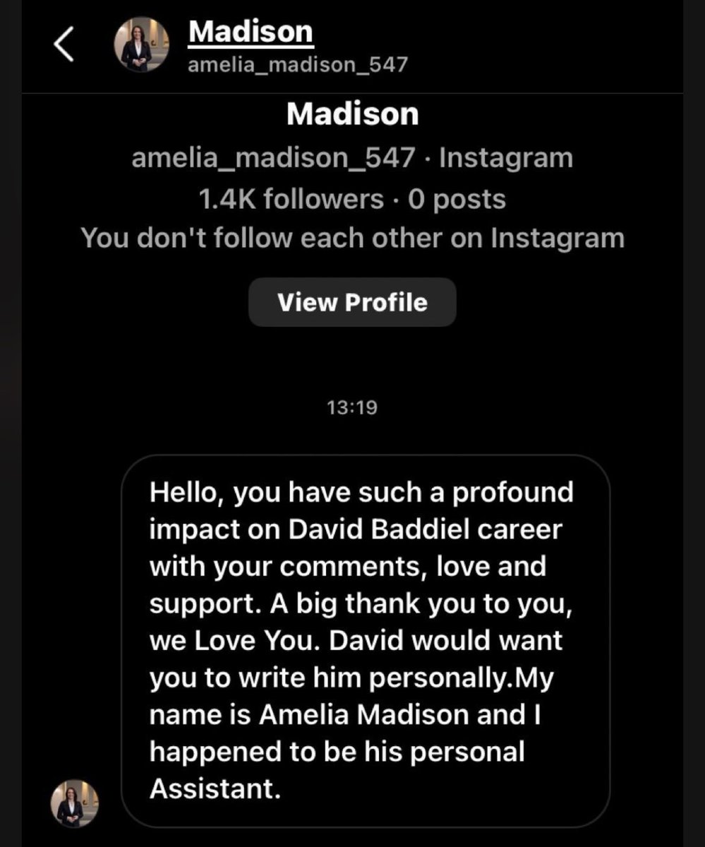 Baddiel's tweet image. It’s very kind of Amelia to work for me, given I don’t pay her and have never met her.