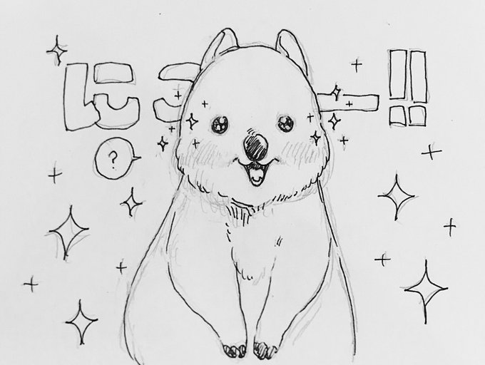 朝のアナログ落描き 