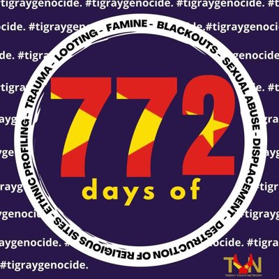 meaza_AG's tweet photo. #772Days Of #TigrayGenocide has shamefully not garnered the attention that it deserves from the #IC, despite the magnitude of crimes against humanity. 

#EritreaOutOfTigray 

@UNHumanRights @BradSherman @SecBlinken @antonioguterres @UN @POTUS @UN_HRC @VP @VP45  @eu_eeas
@meaza_AG https://t.co/uDpaZE95wN