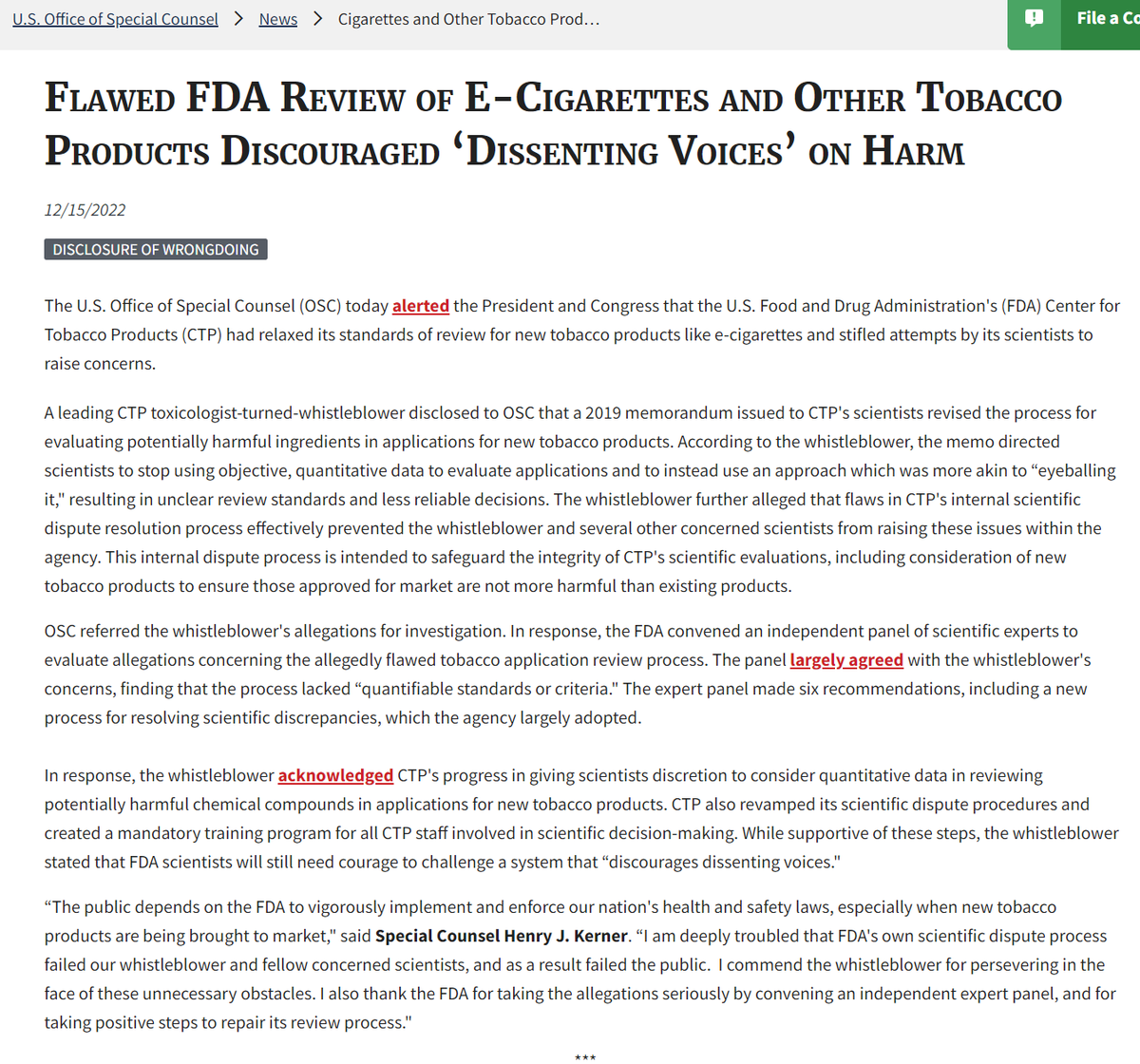 fda_truth's tweet image. Aw snap - we got caught red handed in corruption and collusion regarding e cigarettes. 
Shh - just ignore it and keep smoking USA. We want your blood money.