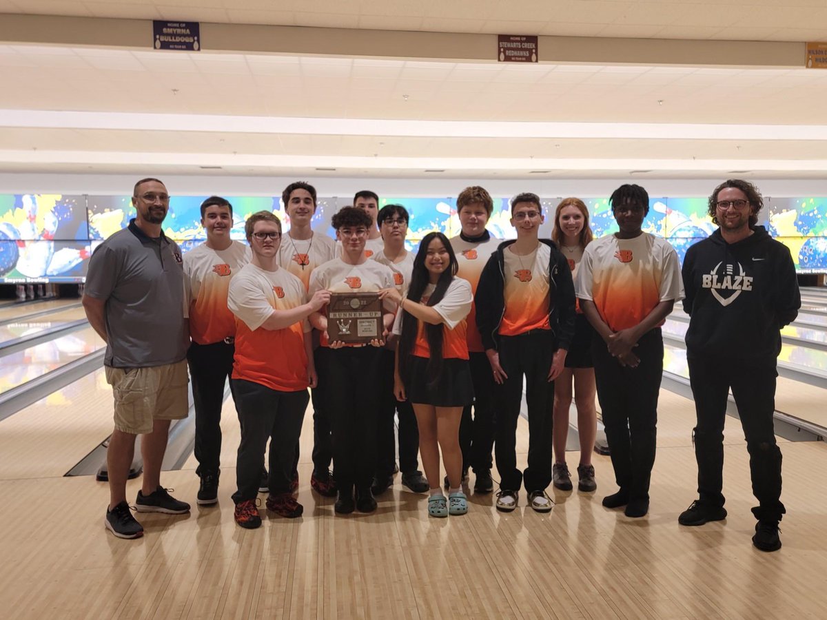 They see us bowlin… they hatin 
Blaze bowlers take 2nd in the district! 
#GoBlaze