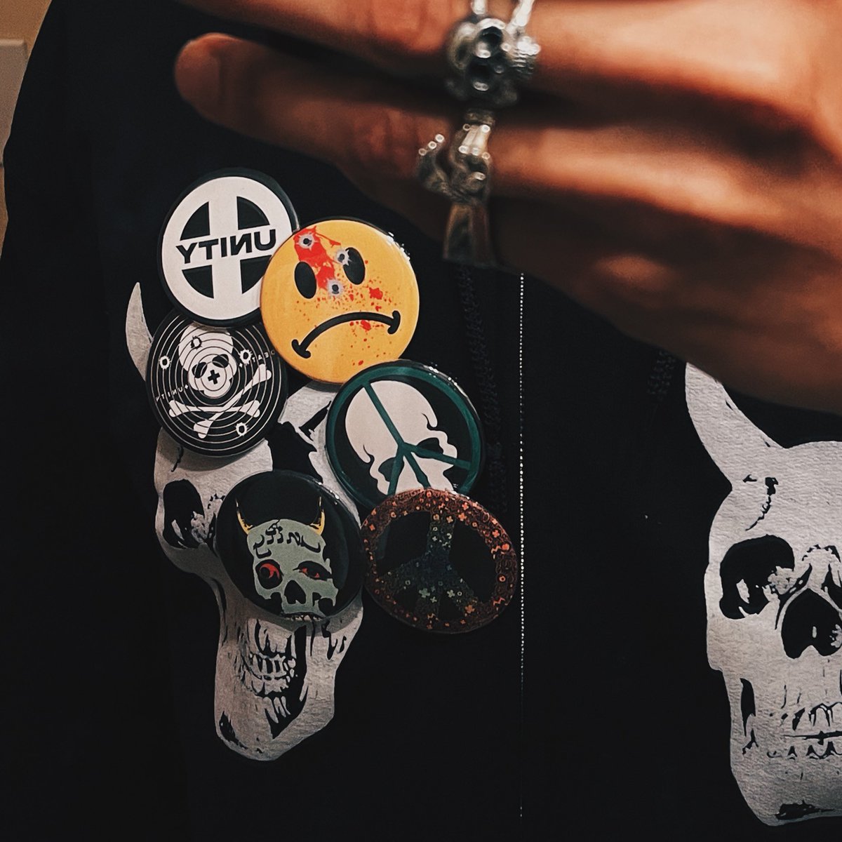 deathandunity's tweet image. Buttons available this Saturday @ the pop up! 1728 St. Clair Ave 7PM🏴‍☠️🤝