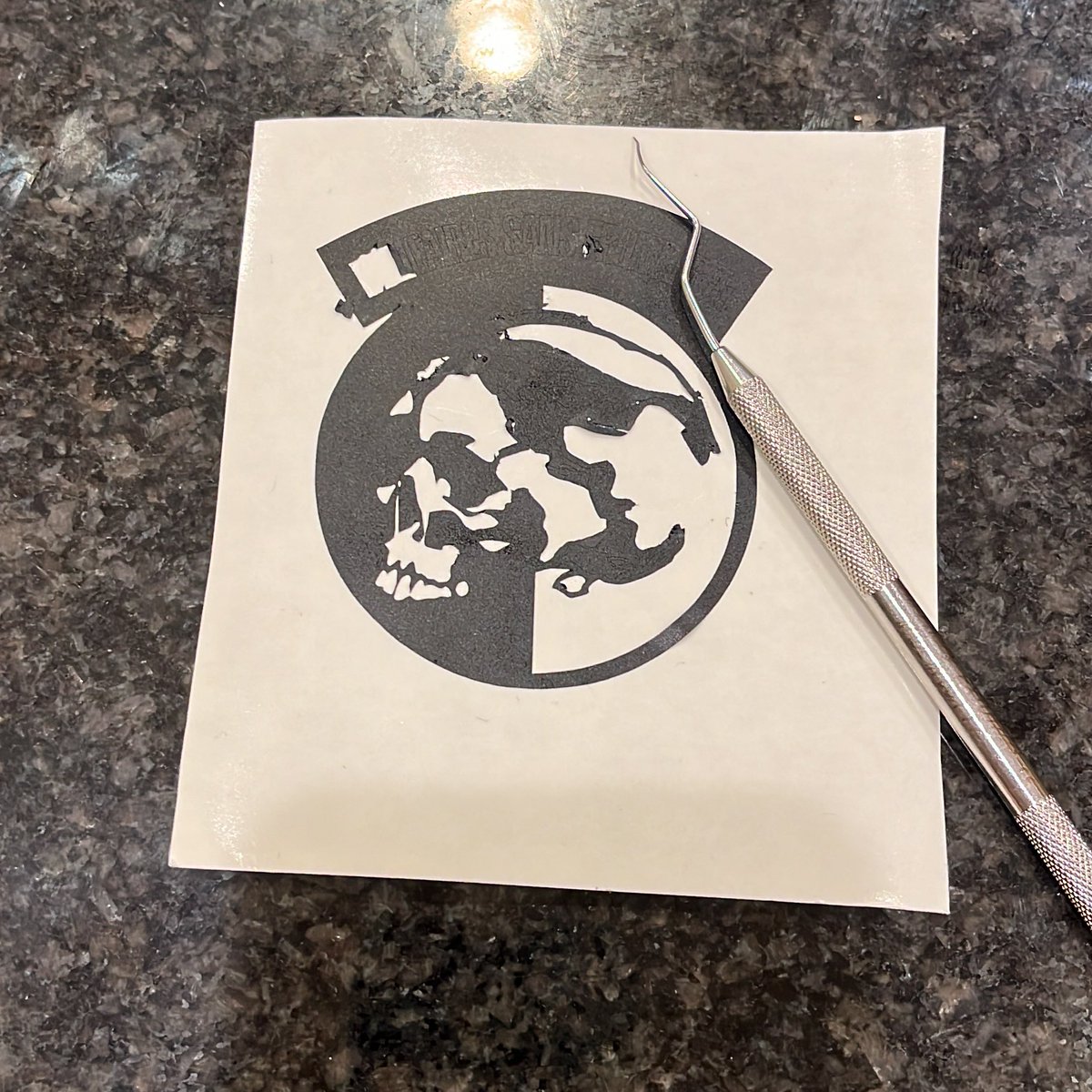 DefendAndSwerve's tweet image. End-of-semester papers are due in less than 24 hours. So, of course, I spent the day learning how to make vinyl stickers on my wife’s Silhouette machine.