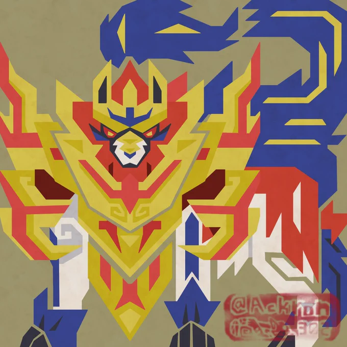 #ポケハンアイコンザマゼンタ(たてのおう)/Zamazenta(Crowned Shield) 
