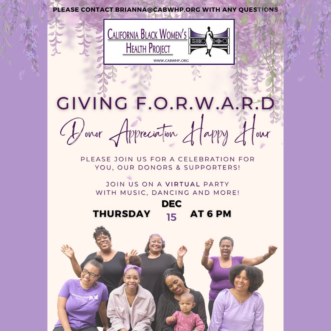 CABWHP's tweet photo. Are you ready to celebrate?! Our happy hour event starts in TWO hours! Join us for a celebration of you, our village! RSVP: https://t.co/dQXAuAoA6e #cabwhp #givingforward https://t.co/FPKAyBup4L