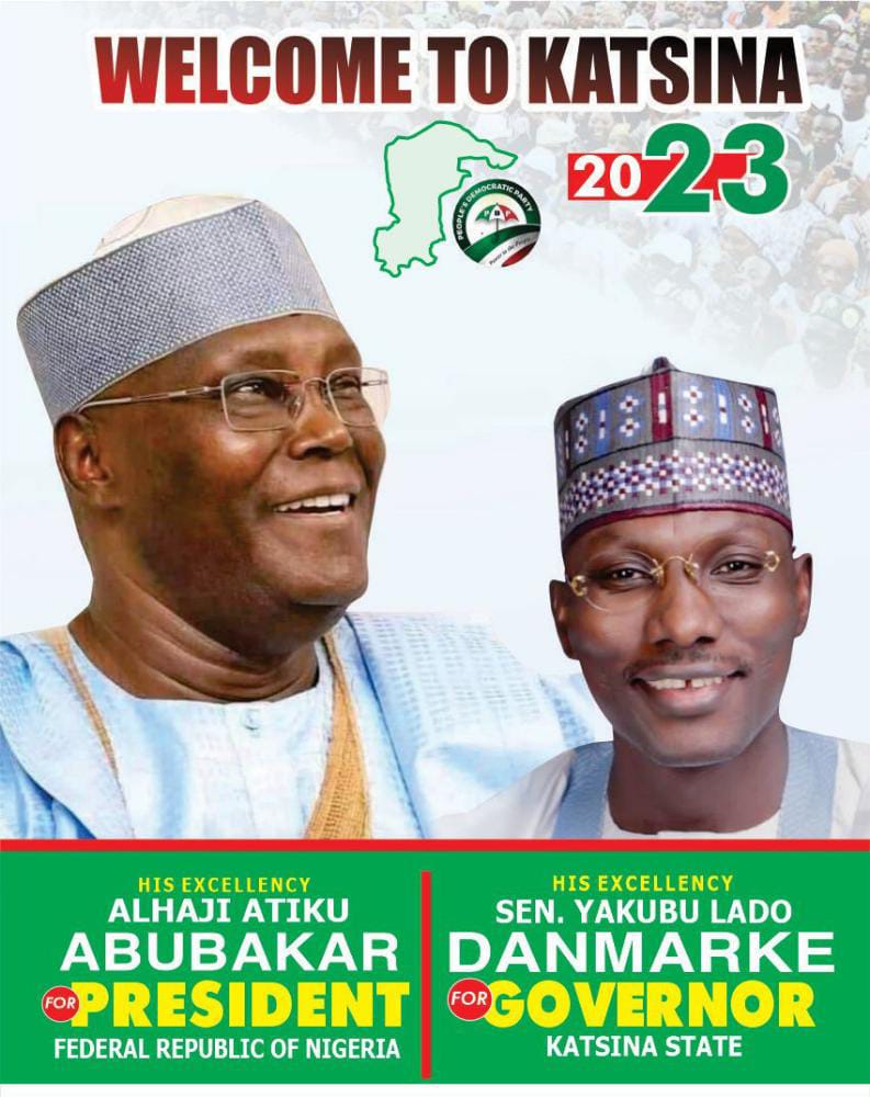 Sen. Lado Danmarke (@senladodanmarke) on Twitter photo The good people of Katsina state are making preparations to welcome the presidential candidate of the People Democratic Party H.E Alh. <a href="/atiku/">Atiku Abubakar</a> Abubakar who has no second home in Nigeria better than Katsina state especially because of the late Mal. Shehu Musa Yar'adua. The good people of Katsina state are making preparations to welcome the presidential candidate of the People Democratic Party H.E Alh. <a href="/atiku/">Atiku Abubakar</a> Abubakar who has no second home in Nigeria better than Katsina state especially because of the late Mal. Shehu Musa Yar'adua.