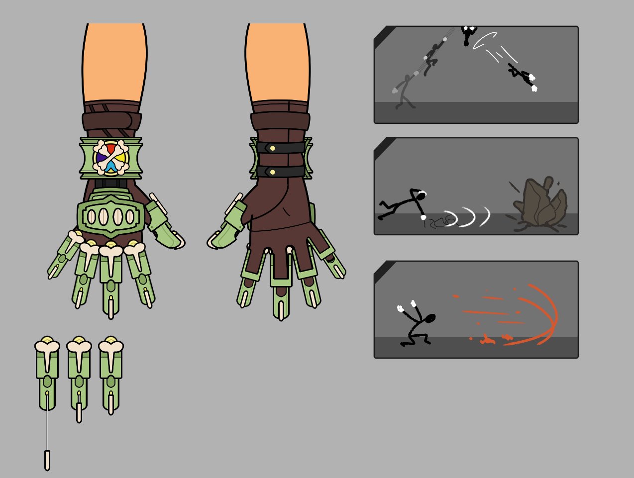 CuppaJo (Commissions: OPEN) on X: Piece for: @/Pokefreak13388 - 3-Form  Weapon (Gauntlet/Claw/Dust) + Sketches  / X