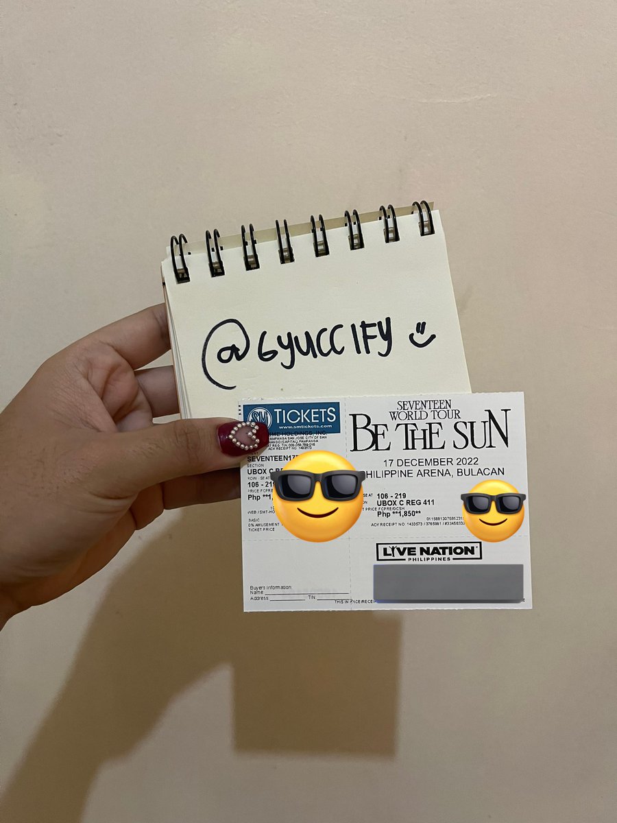 Dodoljong's tweet photo. ✨ BE THE SUN IN BULACAN QUICK GIVEAWAY ✨

- 1 UBC REG  ticket to a lucky carat 🫶🏻
- Just like &amp; qrt this with ur fave svt pic why you deserve to win ✨

ENDS ON FRIDAY, 12.16 AT 5PM 
#BeTheSuninBULACAN 
#BeTSinBULACAN
#SEVENTEEN

Thank you for selling your extra tix @GYUCCIFY https://t.co/UWo95hLzzI
