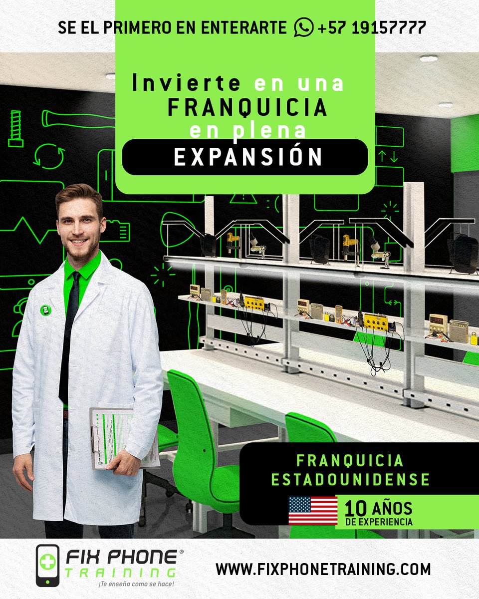 FPhoneTrainingC's tweet photo. ¿Estás listo para crear tu propio negocio? Tú puedes ser pionero en esta industria en plena expansión. Llámanos📲WA 🇨🇴+57 1 9157777 🇺🇸+1 347 491 5897 #teenseñacomosehace #fixphonetrainingcolombia #fixphonetraining #franquicia #entrenamiento #fixphone #training #colombia https://t.co/YDz2YbyvRt