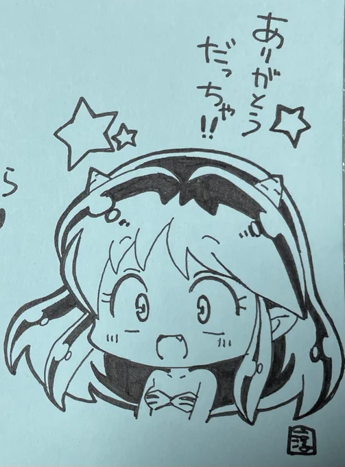 結構前に描いたSDラムちゃん⭐️ 