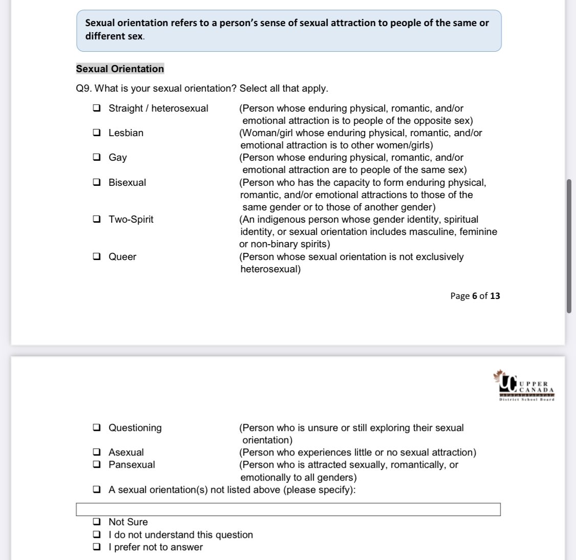 “In response to the Ontario Education Equity Action Plan”, the <a href="/ugdsb/">Upper Grand DSB</a> has rolled out its “We All Belong” survey for all students. Kindergarten and up are asked about gender identity, and grade 9 and up about their sexuality.