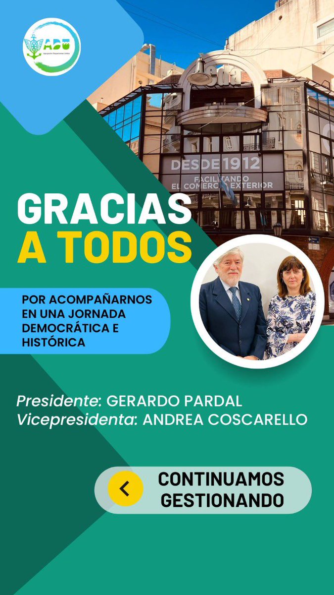 Gracias a todos los que nos acompañaron con su voto