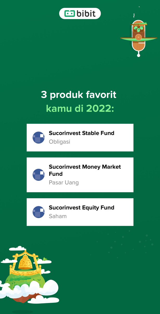 ezash's tweet photo. Sudahkah kamu update @bibitid hari ini?

Ada Bibit Recap yg ngasih tau perjalanan investasi kamu di tahun ini tuh 😁 https://t.co/0MnWrYyJeZ