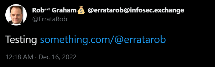 I could tweet a link that wasn't a Mastodon instance.
I could not tweet a link to a Mastodon instance.