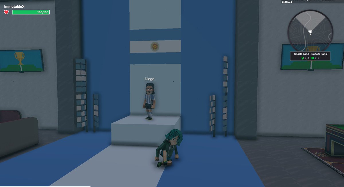 Peter45721703's tweet photo. @TheSandboxGame @hermitcrabgame Bringing my A game in Sports Land Stadium @hermitcrabgame ⚽ https://t.co/XB6gXGSnqw