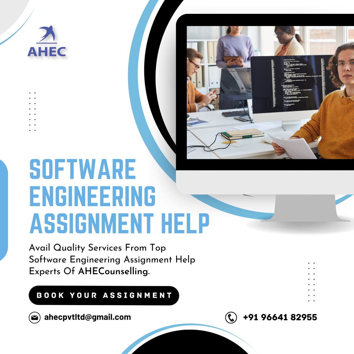 Software Engineering Assignment Help
Contact: +919664182955
#ahec #programmingassignment #assignmenthelp #programming #assignment #computerscience #programmingassignmenthelp #machinelearning #homeworkhelp #datascience #coding #programmer #college #python #developer #javascript