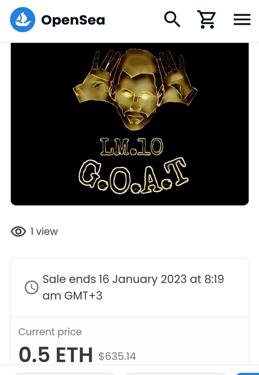 #LM10 #NFT #WorldcupQatar2022
Check out this item on #opensea #NFTs #PolygonNFT #Polygon
#NFTCommunity #NFTCollections
#LeoMessi #GOAT𓃵 #football opensea.io/assets/matic/0… via <a href="/opensea/">OpenSea</a>