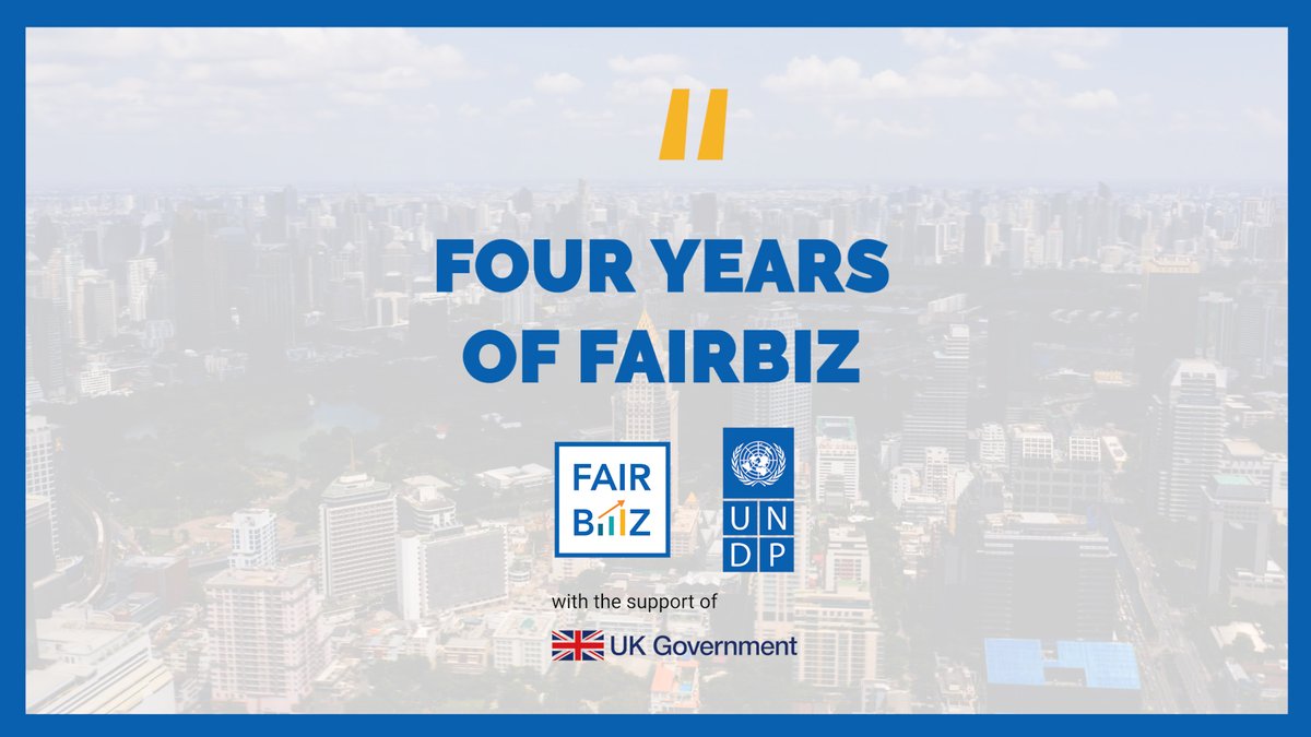 UNDPJINASEAN's tweet image. #FairBiz, launched in 2018, supported the ASEAN economic growth potential by fostering a governance environment that ensures all businesses compete fairly and with #integrity  

Listen to our partners &amp;amp; stakeholders bit.ly/3BF4xk0 

w/ support of @FCDOGovUK 

#UKinASEAN