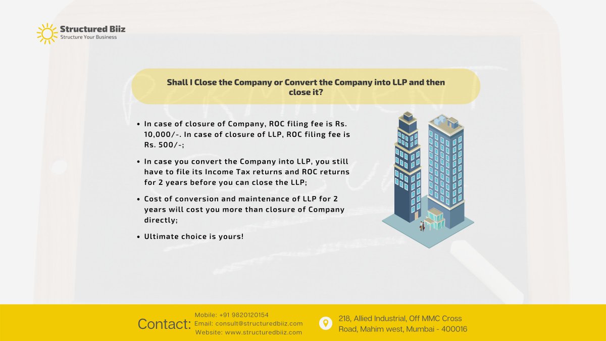 structuredbiiz's tweet photo. For more details on closure of company or llp, please contact us:

https://t.co/rcfXKl3EQu
https://t.co/Uq8fmAFrlx

#closeacompany #companyclosure #closeanllp #llpclosure https://t.co/zX0y9M7iWm
