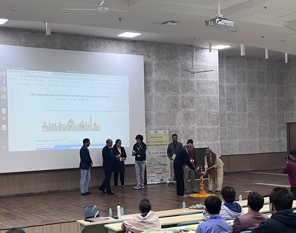 ICON 2022 (@icon_2022_iiitd) on Twitter photo 📢Inaugural ceremony from ICON 2022. 📢Inaugural ceremony from ICON 2022.