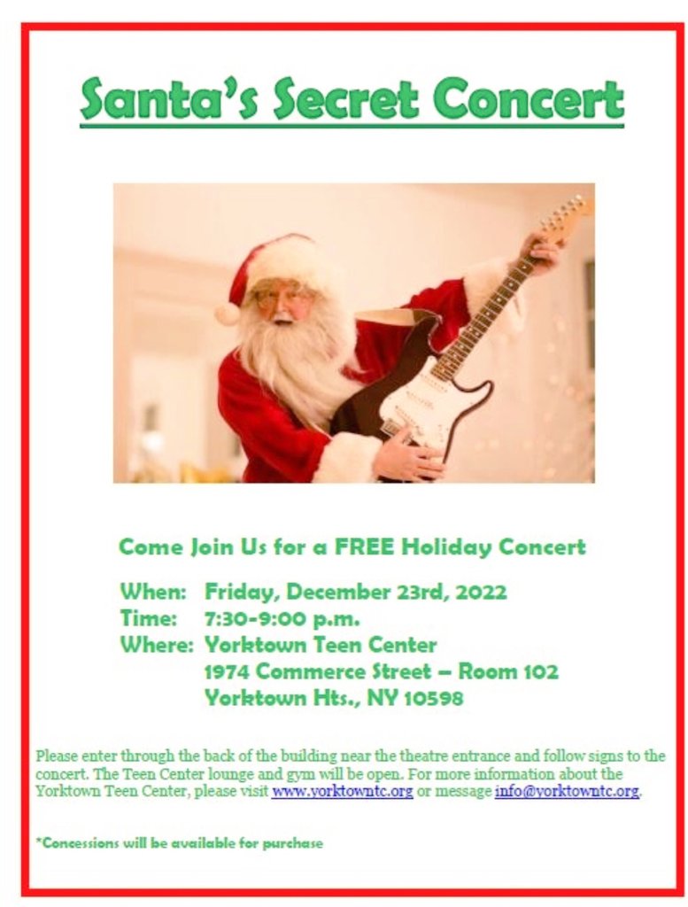 ABCDMom_10598's tweet photo. FREE HOLIDAY CONCERT 
12/23/2022 https://t.co/QySwoQFmkP