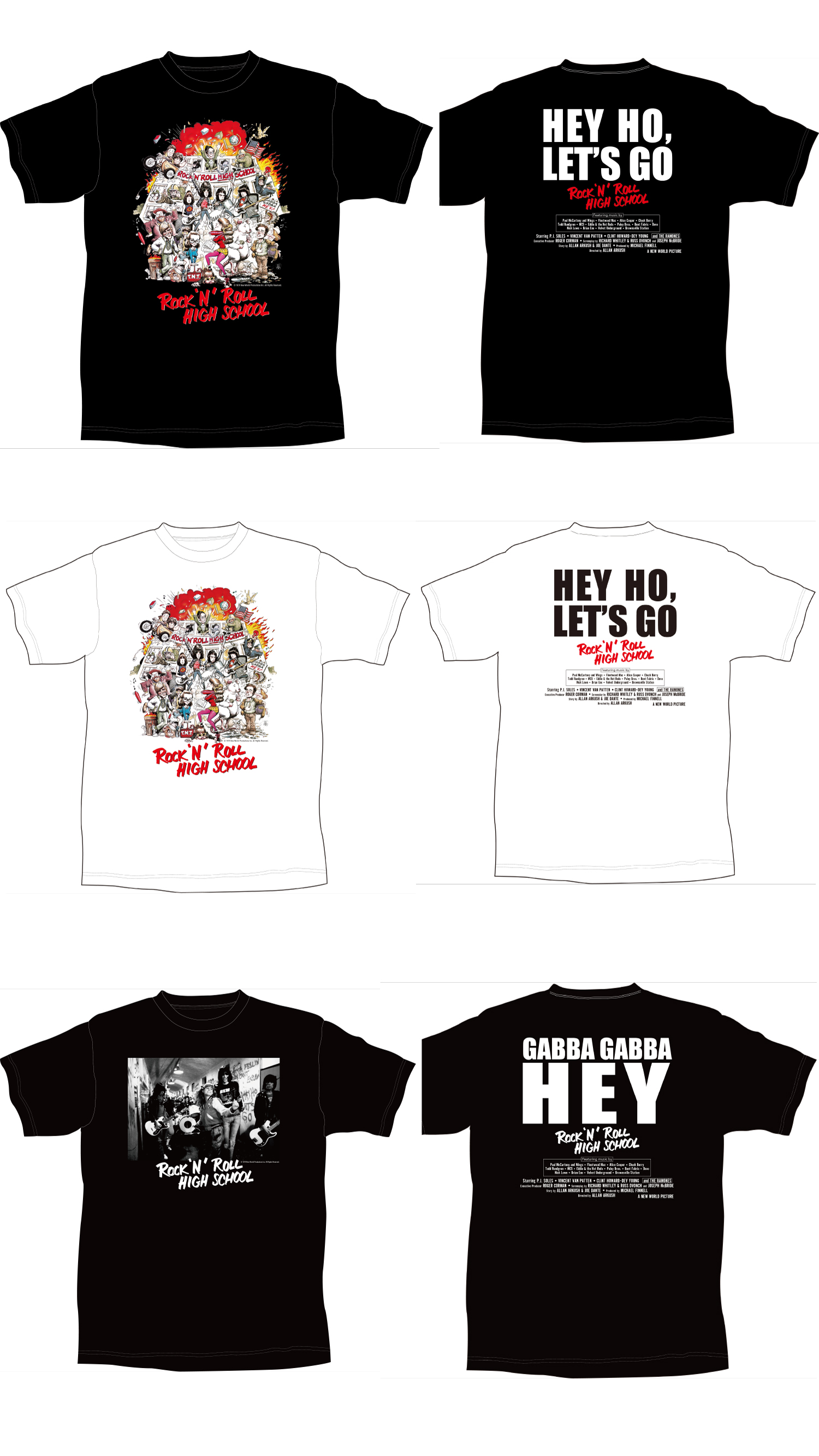 【used】ラモーンズ　ramones ロックンロールハイスクール　Tシャツ 映画『ロックンロール・ハイスクール』グッズ情報と『ラモーンズ