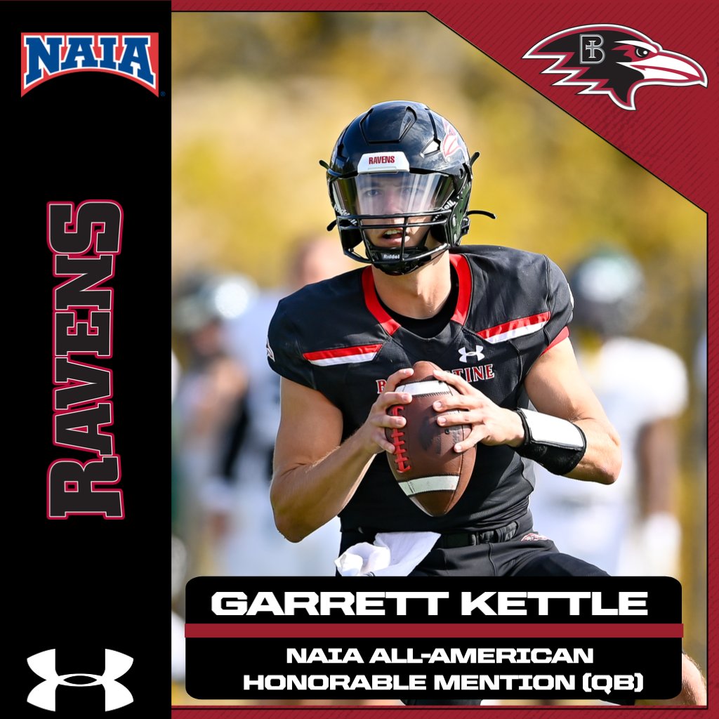 RavenFootballBC's tweet photo. Congratulations to Garrett Kettle on being named an NAIA All-American! 
@garrettkettle5 https://t.co/Pi13p5qGO0