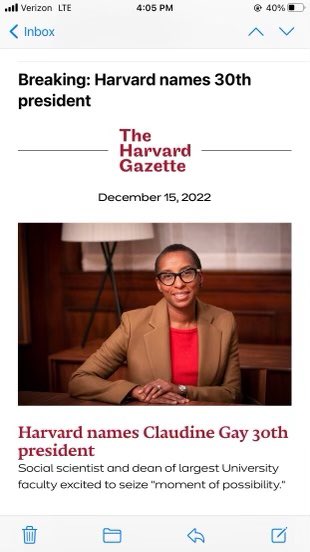Harvard’s 1st Black president-elect is Haitian-American.  nytimes.com/2022/12/15/us/…