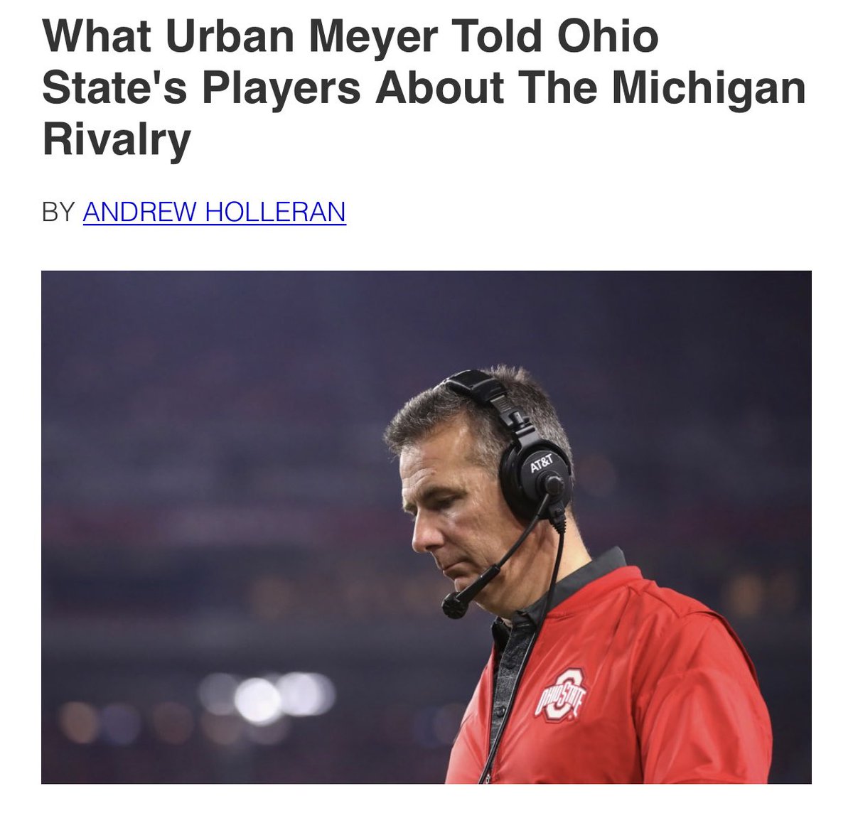 BuckeyeBat's tweet photo. Half the Ohio State fanbase forgot the meaning of this. Our current team did too. Go make revenge happen. https://t.co/Vh4kM4asrQ