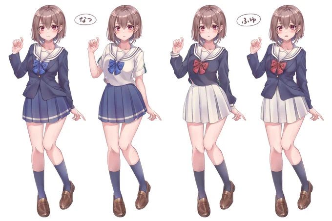 私のオリキャラ3人組です3枚目の子はまだ描けてないからお正月明けに描いてあげたいな#イラスト #創作 #オリジナル 
