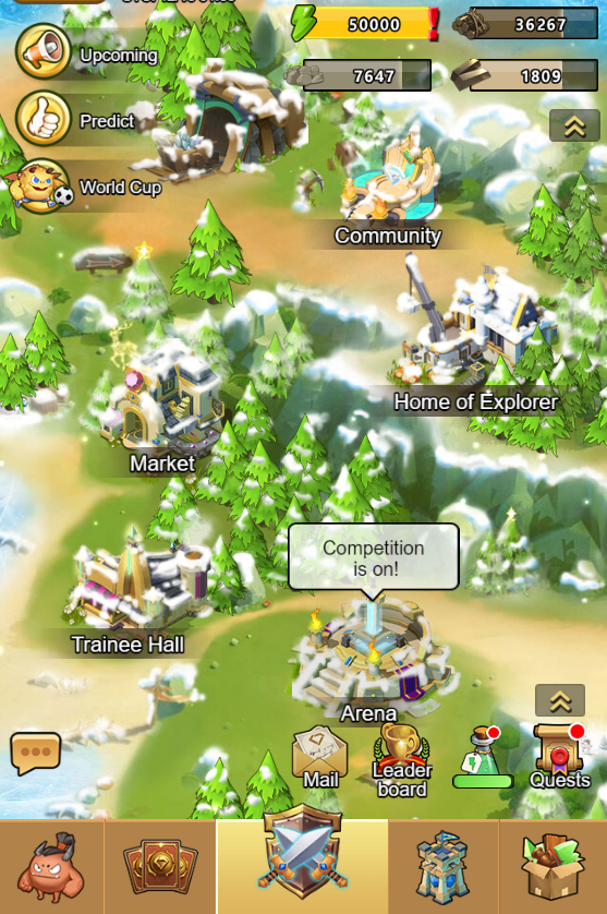 It's also starting to snow on #SGEM's main game screen, so start looking forward to Christmas and the New Year!