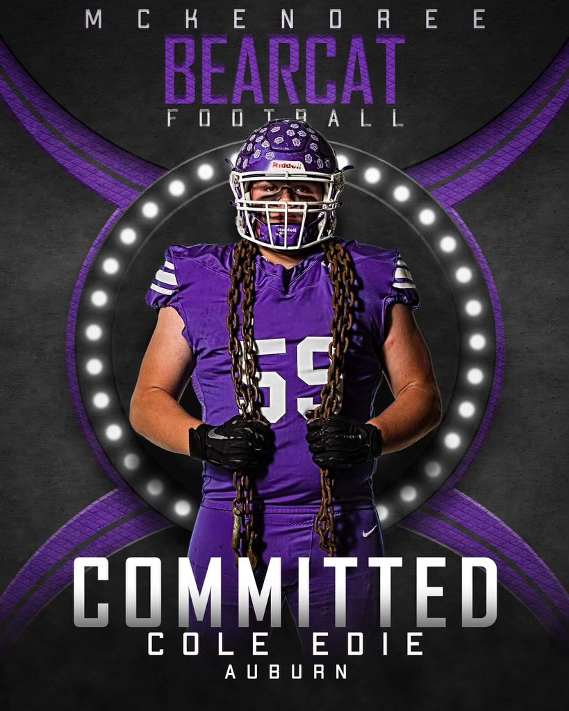 ColeEdie1's tweet photo. I’d like to announce my commitment to the University of McKendree to pursue my academic and athletic career! GO BEARCATS 🟣⚪️🟣⚪️ @MK_CoachMiller @CoachHoleton @_thomas_jenkins @MikeBabcock44 @Mckendree_FB https://t.co/7tnELtFGIt