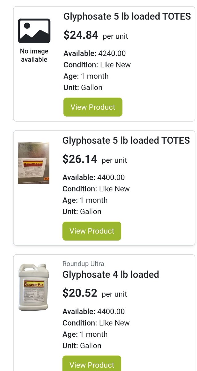 We aren't saying this is incorrect, but our sellers and their prices indicate decreases in herbicides in 2023 vs 2022.5lb Glyphosate that has been trading on portal.farmerceag.com is at an average of 26.50$ delivered. Make sure to shop around! Free to Join!#plant23