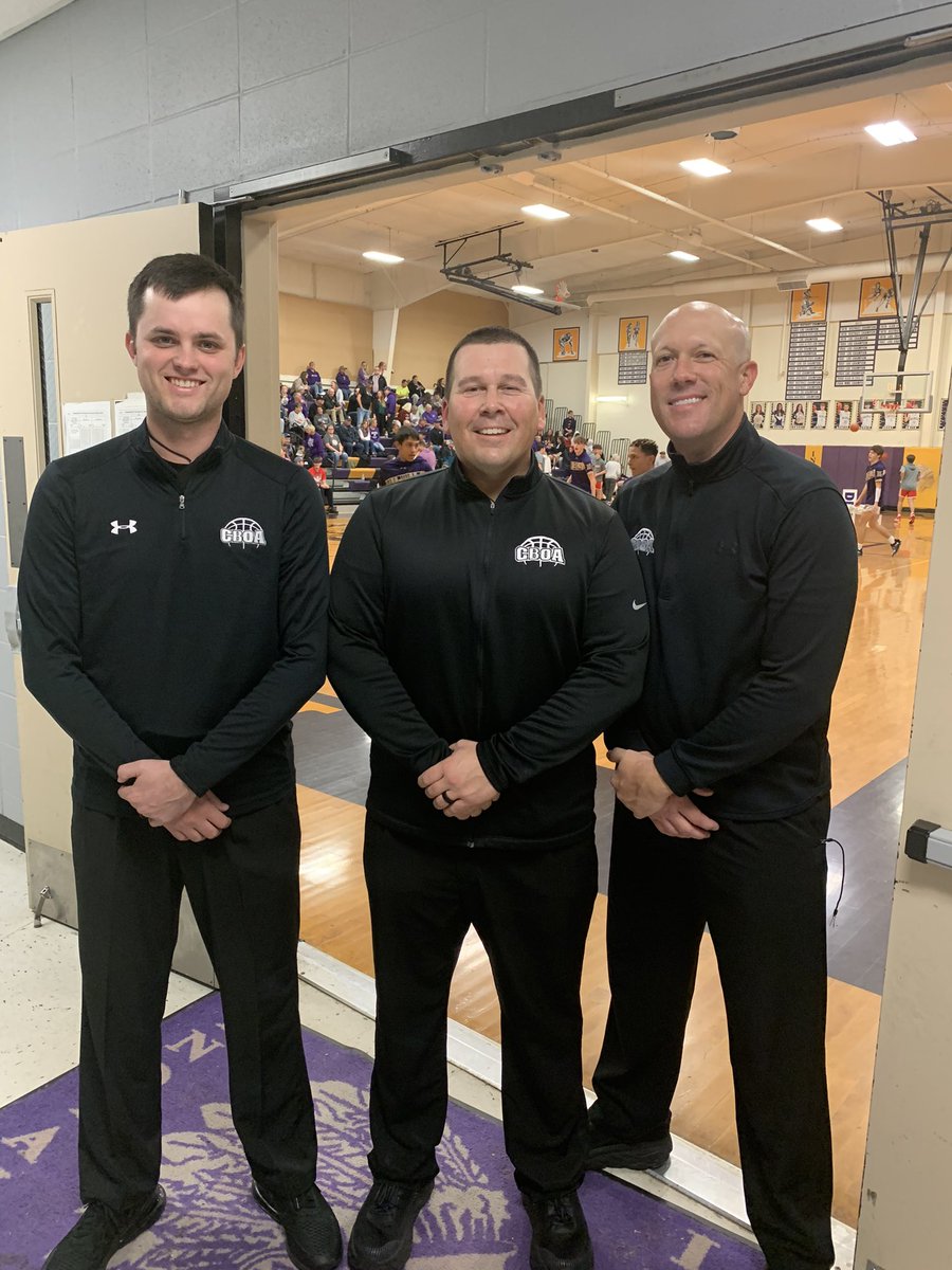 CBOA officials <a href="/SpencerKelly_17/">Spencer Kelly</a>, <a href="/BlakeMcTweeters/">Blake McPheeters 🇺🇸</a>, &amp; <a href="/SammmyB23/">Sam Barnes</a> officiated the Harrisburg at Hallsville games. <a href="/MSHSAAOrg/">MSHSAA</a>
