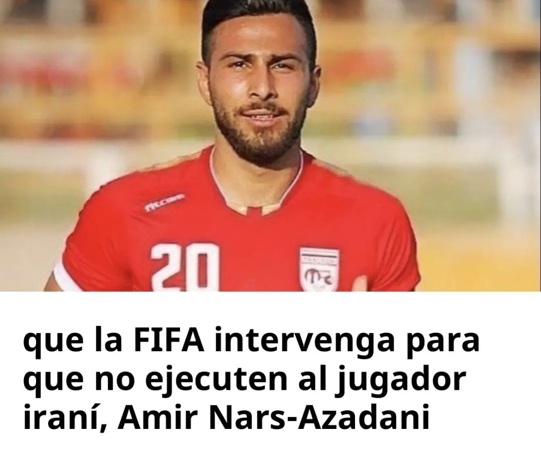 MariaGArocha's tweet image. Abre los ojos MUNDO!! Mientras millones celebran el mundial, jóvenes en IRÁN, incluyendo futbolistas de su selección son condenados a muerte. Para muchos es Argentina vs Francia, para ellos es la VIDA o la muerte.