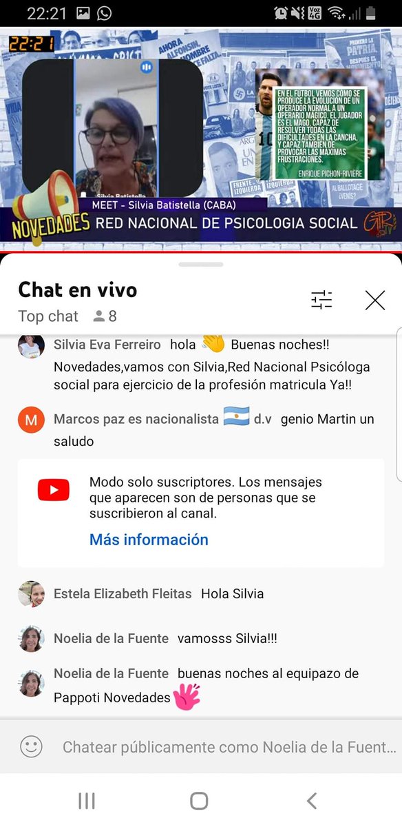 PsicosocialRed's tweet photo. Le ponemos sangre, corazón y vida a esta lucha meseánica!!! 🙋‍♂️🙋‍♀️🙋‍♂️🙋‍♀️

Silvia gracias por tu excelente predisposición de siempre 🙂🙂🙂

Otra columna gol de media cancha ⚽️
.
.
.
#RedNacional 
#psicologiasocial 
#Matriculaya 
#leyEjercicioProfesional 
#ColumnaSemanal 
. https://t.co/vRhC2iMcHD