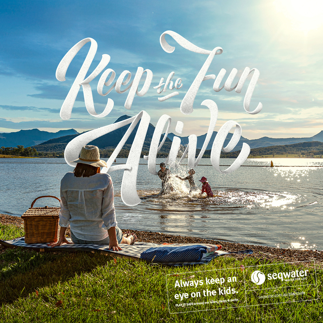 Seqwater's tweet photo. Camping near the lake, having a relaxing shoreline picnic or sizzling a snag with the family? Keep an eye on your kids at all times. Play it safe around our lakes, dams and parks. Find all the safety tips at https://t.co/Pa5iV8kpBC
#KeepTheFunAlive #PlayItSafe #Seqwater https://t.co/6YFfRGvTEF