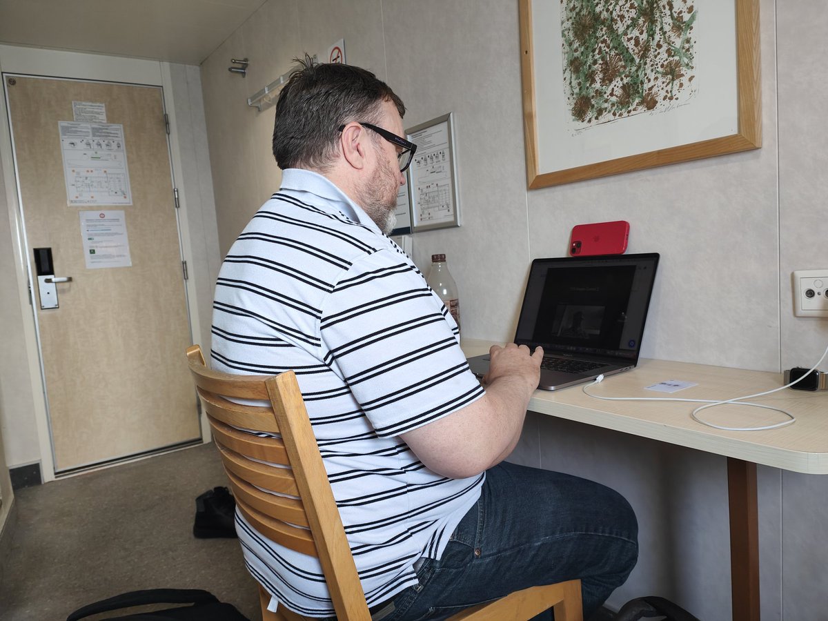 PaulSpain's tweet image. That's a new one for me - just did a TV interview from @BluebridgeFerry on the Cook Strait with @NewshubNZ's @Lucy_ThomsonNZ via Zoom! Interview is for 6pm News on @wbd's @ThreeNewZealand