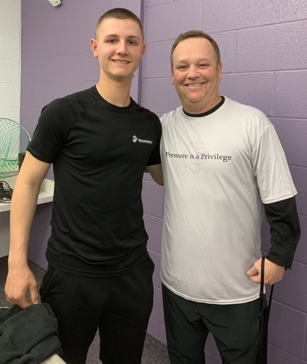 Amazing Q&amp;A with ‘22 alum and starting SS Calvin Casper. Love when alum stop in and give back to the program. Especially proud of this guy who finished the crucible earlier this month and now is a <a href="/USMC/">U.S. Marines</a>.