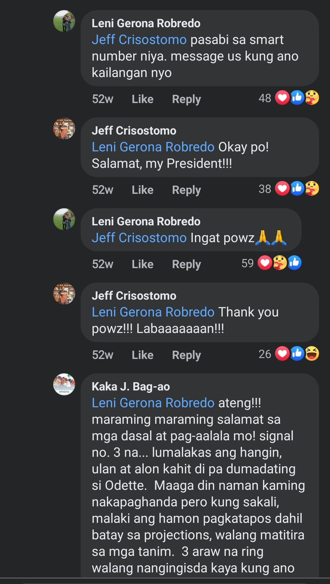 jeffcrisostomo's tweet photo. This was my post before Super Typhoon Odette made landfall exactly one year ago. The first and only national government official to *personally* check up on our situation before the devastation was then Vice President Leni Robredo. https://t.co/bzMAwgBrnx