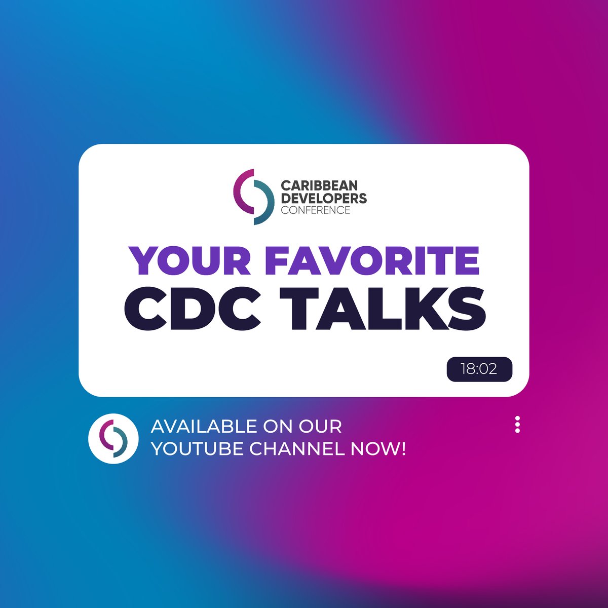 Your session recordings from #CDC20222 are available now! 🔴

Jump back in and capture the most significant insights from your favorite sessions, or delve into the content you may have missed during the conference.

Don’t miss out - tune in now! 👉 bit.ly/cdc-talks