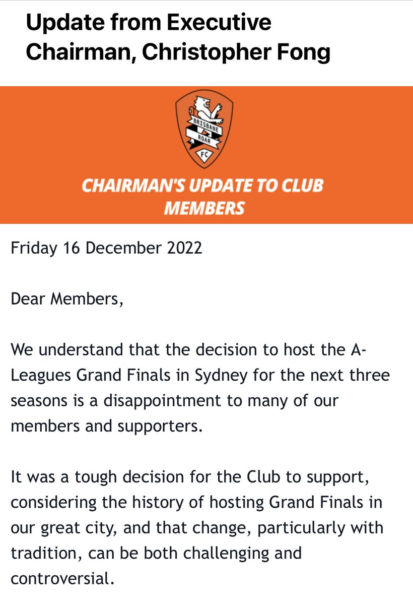 Brisbane Roar Fans tweet media